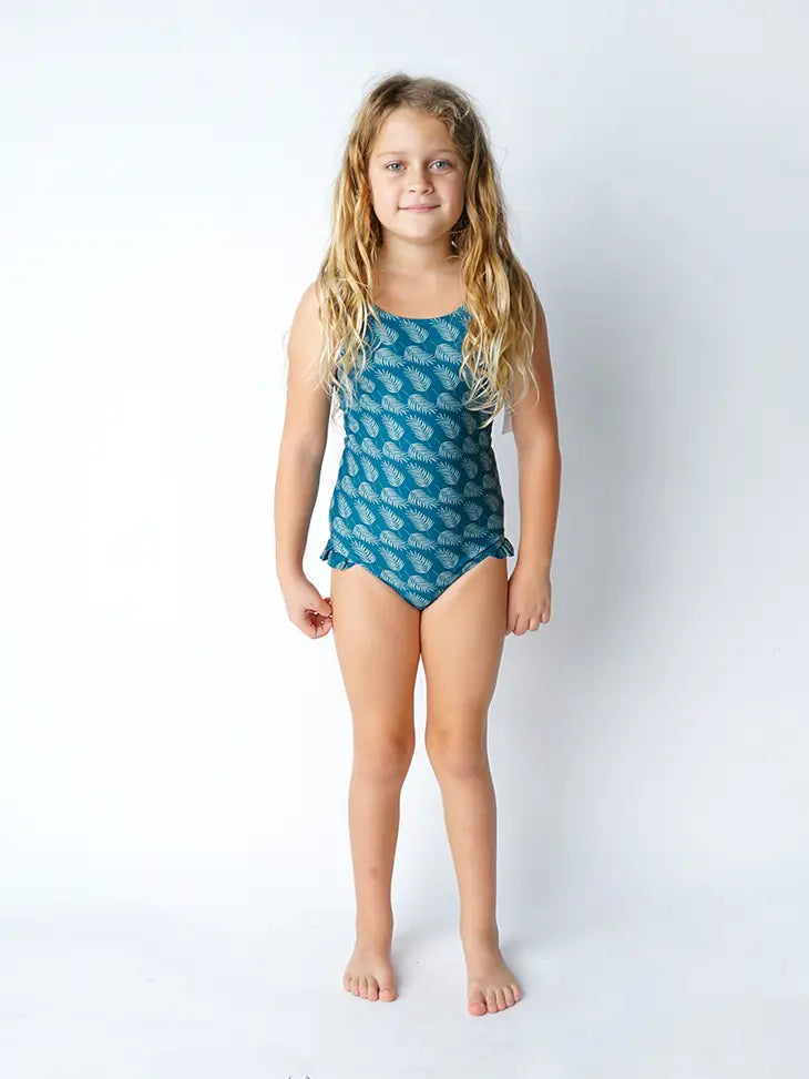 Palms in Paradise One Piece Girls Swimsuit